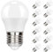 Kowanie 12er Pack E27 LED Warmweiss Glühbirne: G45 Lampe 5W Leuchtmittel Birne Golf Ball entspricht 50W Halogenlampe Glühlampe in Tropfenform Warmweiß 3000K Weiß Energiesparlampe - Nicht dimmbar