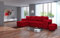 NAWSTOL - Ecksofa Couch Tymon mit Schlaffunktion und Bettkasten - Schlafsofa Couchgarnitur Eckcouch Ecke Bettcouch- Universal (Rot)