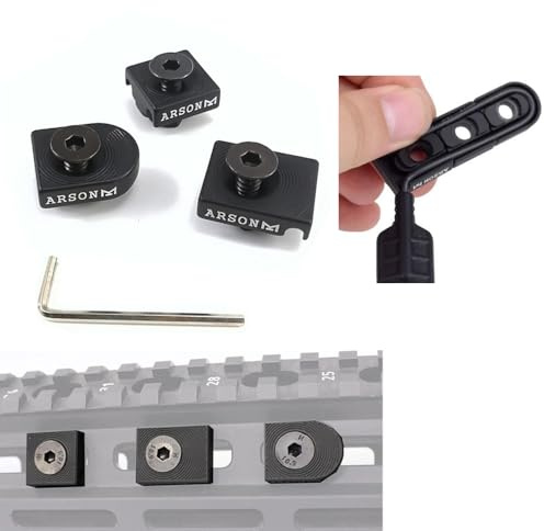 ProWildGear 3PCS Used for PEQ DBAL-A2 M600 Cable Management for Mlok Compatible Metal Rail Cover Cable Clip Hunting Accessories