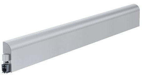 Wind-Ex Absenkdichtung zum Aufschrauben von Athmer - Silber - 1110 mm - kürzbar um 125 mm - Zugluftstopper - Türdichtung - Zugluft- & Schallschutz