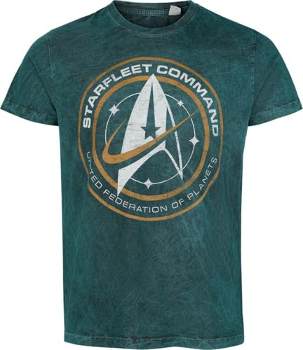 Star Trek Star Fleet Männer T-Shirt blau Fan-Merch, Filme, TV-Serien XL