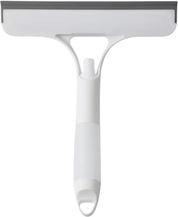 Raclette Vitre – Lame Souple Antirayure, Poignée Confort Incurvée, Design Léger Durable | Nettoyeur Verre Douche, Élimine Traces Savon, Gouttes Humidité pour Fenêtre Matin Cuisine Intérieur