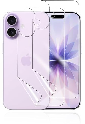 KoasVonson Hydrogel Rückseitenfolie für iPhone 17, 2 Stück | Transparentes TPU, selbstheilend, Kratzschutz, hüllenfreundlich, bewahrt Farbe und Design, reduziert Kontaktspuren
