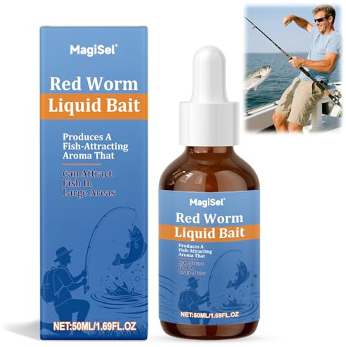Bait Scent Fischlockstoffe für Köder, Fisch-Lockstoff Konzentrierter Köder, Angeln Lockstoff Duftköder Outdoor Angeln Zubehör, Universeller Angel-Lockstoff, Grundfutter für Angel (50ml)