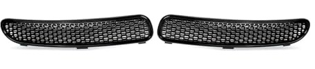 Bestiry Rejilla de ventilación Lateral Izquierda/Derecha Negra para capó, Compatible con Mini Cooper R50 R52 R53, Rejilla de Rejilla Tipo Panal de Abeja, Kit de Rejilla para automóvil