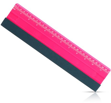 PEOVLVN Professional Squeegee for Vinyl, Small Felt Squeegee with Ruler Wallpaper Smoothing Tool Vinyl Wrap Squeegees for Decals Sticker Paper Wallpaper Window Film (30cm)