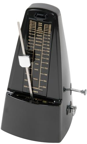 Métronome mécanique remontable optique laqué piano