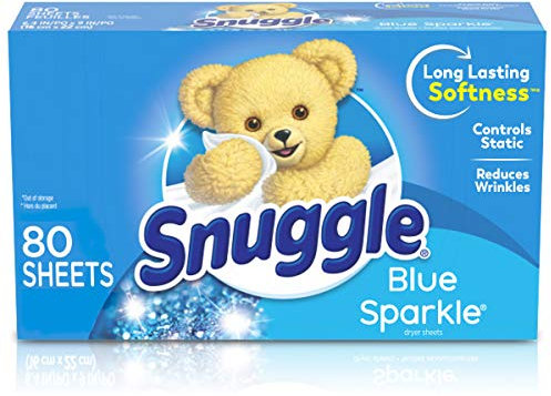 Snuggle Hojas de Suavizado de Tejidos Blue Sparkle (80 Unidades), Color Azul