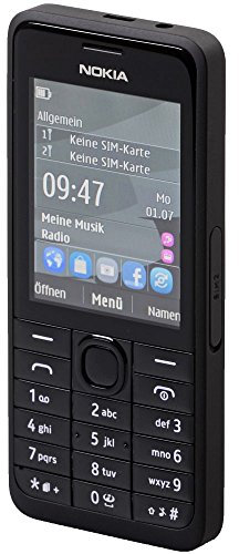 Telekom Nokia 301 2.4 100.5g Black - Mobile Phones (Bar, Single SIM, 6.1 cm (2.4), 3.2 MP, 1200 mAh, Black)