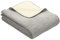 Ibena Dublin Kniedecke 100x150 cm - Kinderdecke hellgrau wollweiß, Kuscheldecke aus Baumwollmischung angenehm warm und kuschelig, hervorragende Qualität