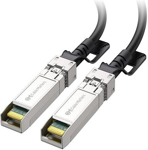 Cable Matters 10Gbps DAC Twinax SFP Cable 0,5m (Câble SFP+), Câble SFP Twinax en cuivre passif à connexion directe 10GBASE-CU, compatible avec les appareils Cisco, Ubiquiti, Huawei