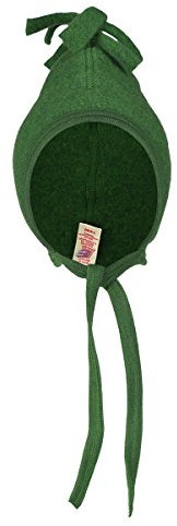 Engel Natur, Fleece Mütze, 100% Wolle (kbT) (74/80, Grün Melange)