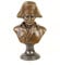 clever-deko Bronze Büste Napoleon Bonaparte Bronzebüste Bronzeskulptur Skulptur Metall Granitsockel Jungendstil