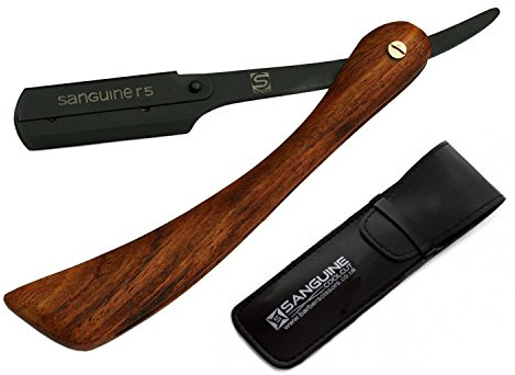 Herren Rasiermesser, Bart Rasiermesser, Moustach Rasiermesser, schwarz, Tasche