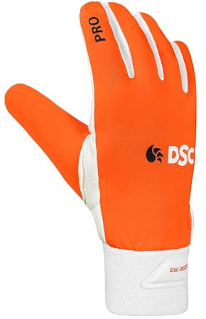 DSC 1501810 Pro Chamios Leather Cricket Wicket Keeping Inner Gloves for Youth | Leather Palm Gloves | Faster Sweat Absorbtion | Comfort Fit | Kit for Men and Boys | Multicolor
