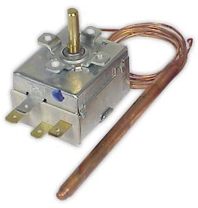 DOJA Industrial | Termostato 0/90° IMIT Sin mando | Temp. 0/90° Bulbo 95 mm diámetro 6,5 mm/Conmutado