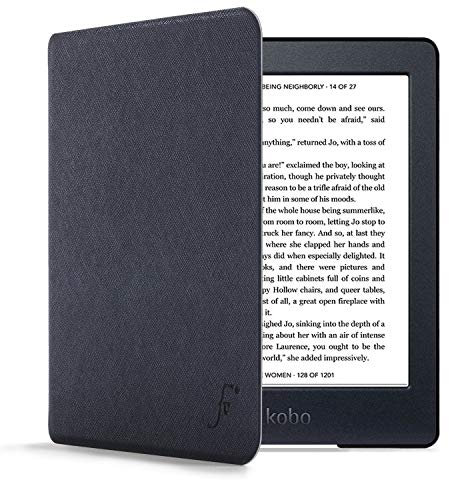 Forefront Cases Custodia per Kobo Nia - Custodia Protettiva Magnetica per Kobo Nia (Modello: 2020) - Smart Auto Sveglia Sonno Funzione - Sottile, Leggero Cover - Blu Marino
