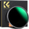 K&F Concept Nano-X 62mm ND Filter Variabler Graufilter ND2-400 (1-9 Stop) Vario ND Filter mit Filtertasche
