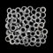 Trimming Shop 12mm Self-Piercing Banner Eyelets for Semi-Automatic Eyelet Machine, Durable Iron Grommets without Washers for Posters, Tarpaulin, Pool Covers, Silver, Pack of 1000