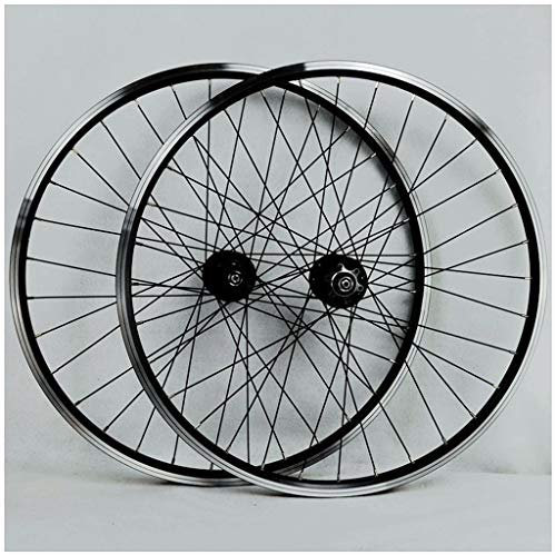 LSRRYD Fahrrad Laufradsatz MTB Fahrradradsatz 26 Zoll Doppelwandige Leichtmetallfelgen Scheiben- / Felgenbremse Fahrrad-Rad QR Abgedichtete Lagernaben 7-11 Geschwindigkeitskassette 24H