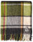 JOWOLLINA WOOLONLY 100% Lammwolle Wolldecke Plaid Karo Schottenmuster Tartan (Grün/grau, 175x210 cm)