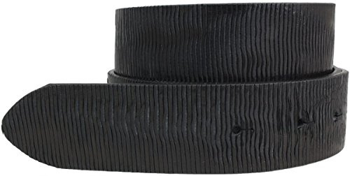 BELTINGER Wechselgürtel aus Vollrindleder Metall-Optik ohne Schnalle 4 cm | Druckknopf-Gürtel Metallic-Look Damen Herren 40mm