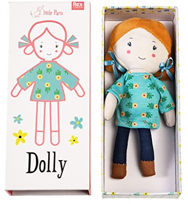 Rex London Mini Puppe “Dolly in a Box” : Stoffpuppe Little Paris