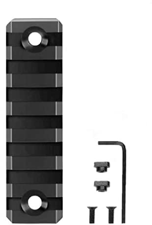 HOUSON Aluminium Picatinny-Schiene, Picatinny Schiene Adapter Montageschiene schiene Rail Mount Basis Airsoft(7-Slot)
