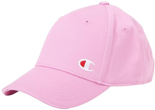 Champion Unisex Kinder Icons Accessories Junior Caps-805976 Light Woven Cotton Twill C-Logo Baseballkappe, Rosa Cyclamino, Einheitsgröße