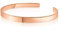 Mary & Jules offener Armreif Rosegold, Armband 925 Silber rose vergoldet, Durchmesser ca. 6,2 cm, Breite 5 mm, breite rose goldene Armspange aus recyceltem Silber