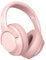 MIDOLA Bluetooth Headphones Over Ear 68H Playtime 6 EQ Wireless Headset with Microphone HiFi Stereo Foldable Lightweight Deep Bass for Travel Home Office Cellphone Pink