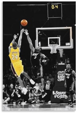 Poster Legendärer Basketballspieler Kobe Bryant (62), Leinwand, Wandkunst, Poster, dekorativ, modern, Heimdruck, Bild, Kunstwerke, Poster, 20 x 30 cm