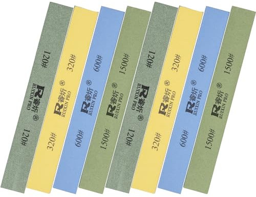 CWOVRS 8 PCS Sharpening Stones Set for RUIXIN PRO Knife Sharpener Fix-Angle Kitchen Chef Sharpener Grindstones 120#, 320#, 600#, 1500# Whetstone