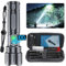 Hoxida LED Torch USB Rechargeable, Super Bright 20000 Lumen, 5000mAh Battery Powered, Adjustable Focus, Waterproof, Powerful Tactical Torches