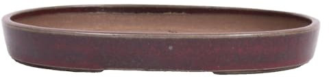 Bonsai-Shopping Bonsai - Schale, Waldschale, oval 34 x 24 x 4.5 cm Bordeaux 51338