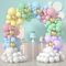 Luftballon Girlande Makrone Rainbow Ballon Girlande - Geburstag Luftballons Makrone Regenbogen Set -134 Stück.
