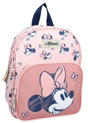 mybagstory - sac à dos pour fille Minnie Mouse – Rose - Enfant - Ecole - Maternelle - Garderie - Crèche - Cartable Fille - Taille 29 cm - Bretelles réglables - Idée Cadeau