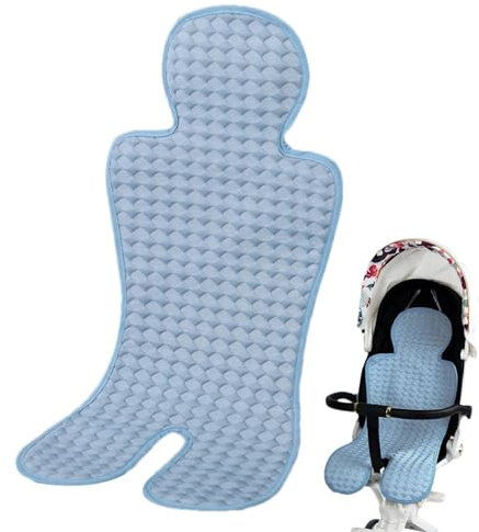 Atmungsaktive Sommer Sitzeinlage, Kühle Eisseide Sitzauflage für Kinderwagen und Kindersitz, Kühlt und Schützt den Sitzbezug vor Flecken