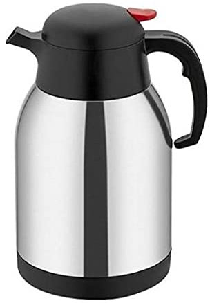 AIXILAN Tetera aislada, Termo, Tetera, Jarra de café, Termo de Acero Inoxidable con Doble Pared y Aislamiento térmico, Termo portátil, Taza de Viaje for Leche, Olla Aislante(2L)