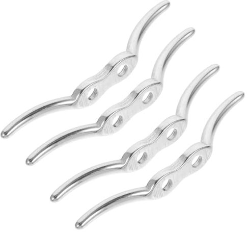 GRIRIW Edelstahl Fenster Schnur Halter 4 Stück Jalousien Schnurklemme Sicherheitsklampe Für Rollos Installieren Robust Und Flexibel Geeignet Für Wohnräume