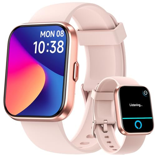 Fitpolo Smart Watches for Women (Answer/Make Call), 1.8 Ladies Smart Watch with Alexa Built-in, IP68 Waterproof, Heart Rate/Sleep/SpO2 Monitor, 110 Sport Modes, 7 Days Battery for Android & iPhone