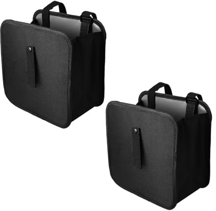 SXTDKMJ Auto Mülleimer, 2 Stück Automülleimer Abfalleimer Hängend Wasserdichter Mülleimer Tragbar Abfalleimer für Küche Büro