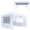 Aufun Pavillon 2.5x2.5m Faltbar - Wasserdicht Faltpavillon Gartenpavillon Partyzelt mit 4 Seitenteilen, UV-Schutz für Party, Hochzeit und Picknick, Weiß