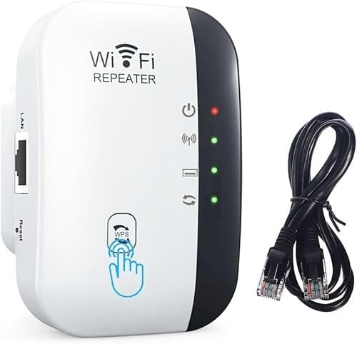 2025 Newest WiFi Extender,WiFi Booster,WiFi Repeater,300Mbps 2.4GHz Wireless WiFi Signal Range Booster Internet Booster, Internet Booster - with Ethernet Port, Quick Setup,Home Wireless Signal Booster