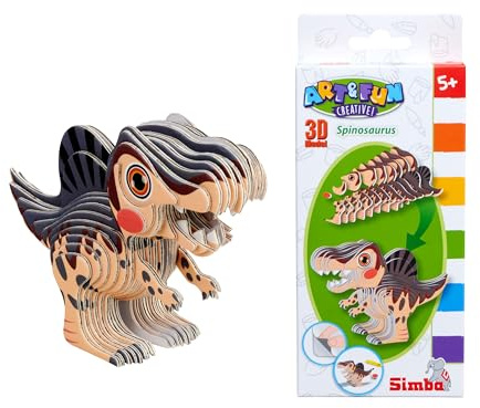 Simba Art and Fun 3D Modell Spinosaurus, Dinosaurier zum Zusammenstecken, einfacher Zusammenbau, ab 5 Jahren