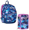 VARZI Seven School Pack Gloomy Heart Dual: Zaino Capiente e Astuccio Triplo 3 Zip Capiente e Completo 45 Pezzi 1956