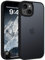 Andwing Matt Hülle für iPhone 13/14 6,1 Zoll, Militärstandard FallSchutz Handyhülle für iPhone 14/13, Mattierte Durchscheinende Rückseite Schutzhülle, Anti-Fingerabdruck Kratzfest Haltbar Schwarz