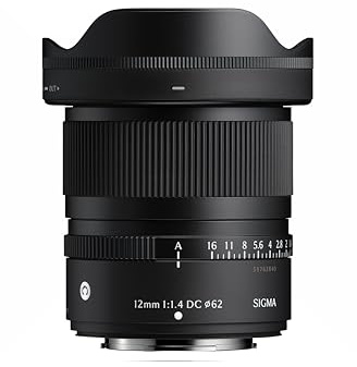 Sigma 12mm F1.4 DC | C For Sony E Cameras Inc a1 II; a1; a9 III; a7R V; a7 IV; a7C II; a7CR; a6700; a6600; a6400; ZV-E1; ZV-E10 II; ZV-E10