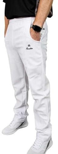Henselite Men's Lawn Bowling Sports Trousers in White.