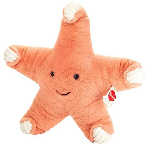 Teddy Hermann 93982 Seestern Fluffy 40 cm, Kuscheltier | Besonders flauschiger Premium-Plüsch, mit viel Liebe zum Detail, ab 0 Monaten, waschbar, weicher Plüsch